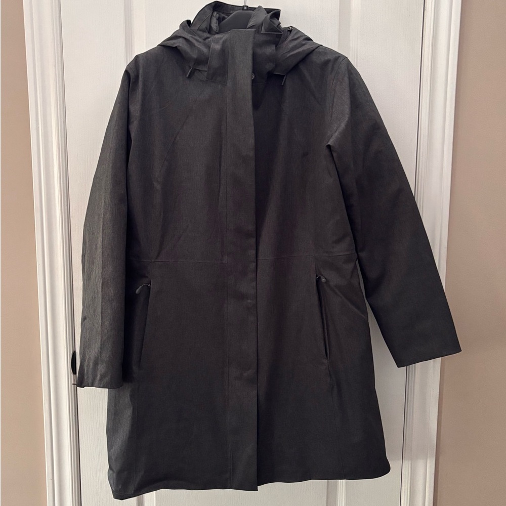 3-in-1 Warm Dark Grey Parka Jacket